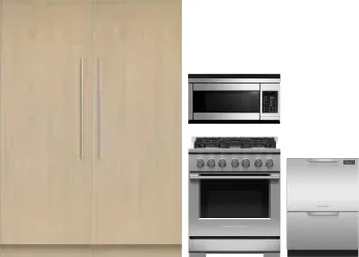 5 Piece Package Includes Refrigerator, Freezer, Range, Microwave And Dishwasher